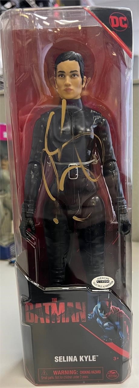 Zoe Kravitz Signed Selina Kyle Figure COA