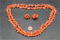 Vintage Branch Coral Necklaces & Earrings