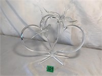 Blown Glass Humming Bird Wedding Cake Topper