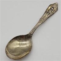 1934 ROSE POINT BY WALLACE STERLING SILVER SPOON