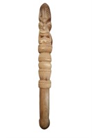 Hand Carved Wood Totem Style Pole