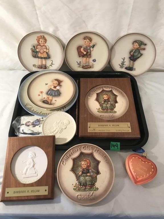 Goebel Collectible Plate Set (4" to 9"H)