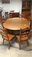 Oval Table with 8 Chairs