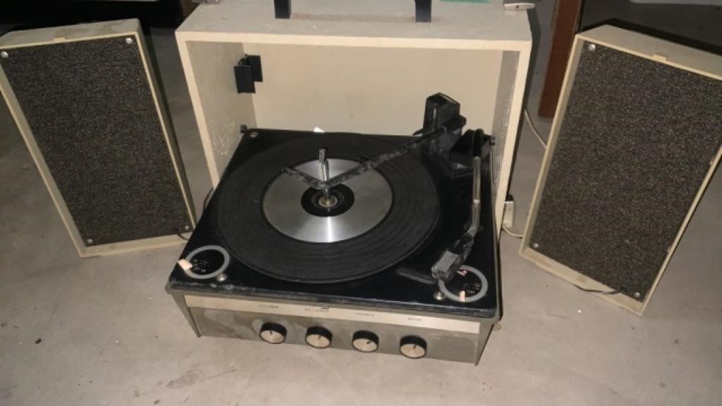 Vintage Portable Stereo Phonograph