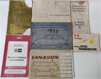 7 Vintage Auto Manuals