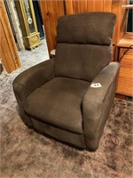 Overstuffed Tweed Recliner Chair