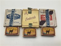 3 Boxed Cigarette Vintage W / Cigarettes & Match