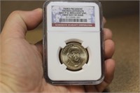 NGC Graded One Dollar Gold Plated Coin