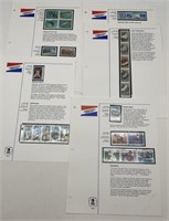 5 Pages With Collector Stamps