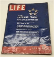 10x14 Life Book In Plastic Cover June 4th 1945