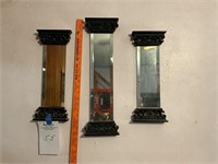 3 Piece Mirror Column Wall Decor