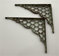 Vintage Metal Decorative Shelf Brackets