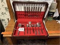 Rogers Stainless Silverware Set & Box