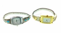(2) Sterling Silver & Gold Filled Watch Clips