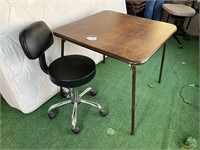 Card Table & Rolling Chair