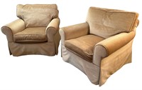 Exceptional Mohair Club Chairs, MIKE BELL