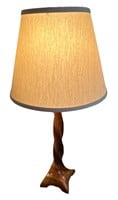 Twist Wood Accent Lamp