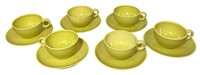 RUSSEL WRIGHT Iroquois Tea Cup and Saucer Set of 6