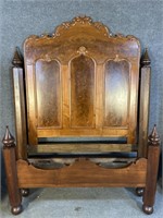 19TH CENT. OVERSIZED EMPIRE SWINGING HEADBOARD BED