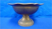 Solid Brass Pedestal Bowl