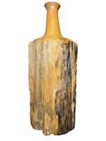 Mid Century Carved Driftwood Vase
