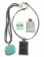 Claudia Agudelo Exex Sterling, Turquoise & M.o.p.