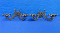 Cast Wall Mount Candle Brackets / Holders