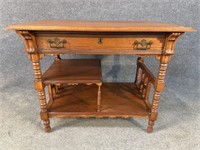 CHERRY VICTORIAN 1 DRAWER TABLE