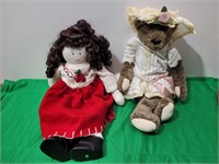 Doll and Bear 20" tall