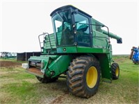 John Deere Turbo 7720 Combine & JD 224 Header