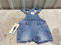 Girls Size 4 Jean Short Ovearalls