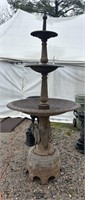 EXTRA LARGE CAST IRON SWAN BASE FOUNTAIN