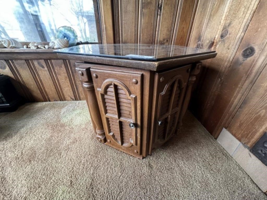 Octagon Shaped Lamp Table