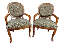 PR OF DECORATOR OPEN ARM CHAIRS