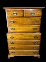 L & JG STICKLEY SOLID CHERRY TALL CHEST