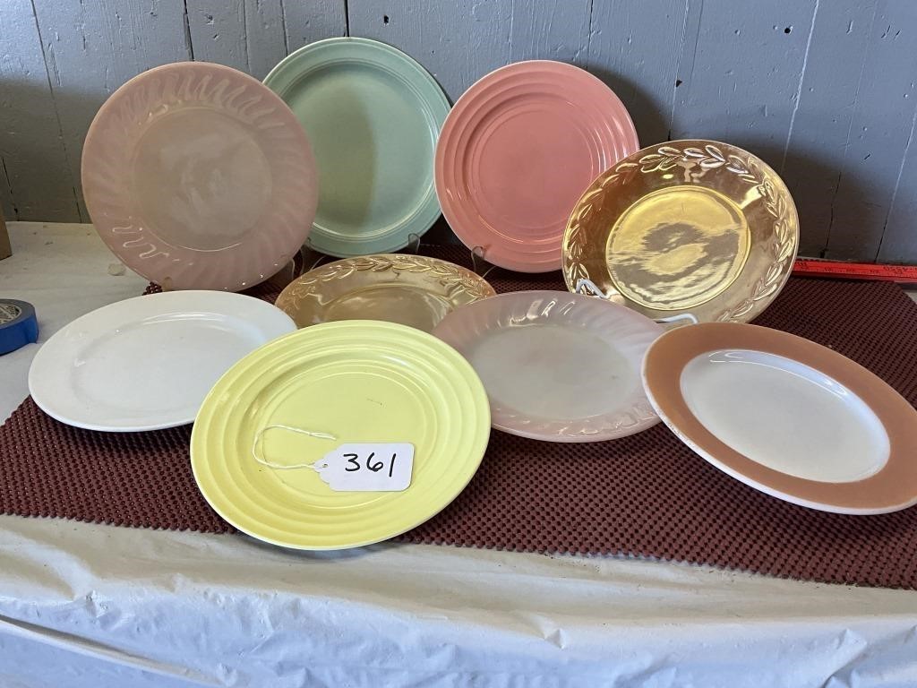 Pastel Plates, Peach Luster