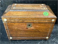 ROSEWOOD 19TH CENT. TEA CADDY