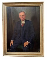 JOHN DOCTOROFF Portrait of a Man, Signed 1947