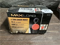 Max Load 2Ton Chain Hoist