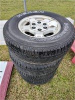 996) 4 225/70R16 tires(new)/wheels (off 2003 Z71)