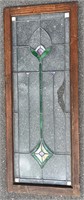 Arts and Crafts Tulip Leaded Glass Window