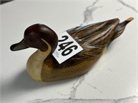 Hand Carved Duck Decoy By Big Sky Carvers In