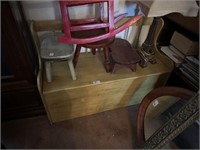 Wood Storage Box/Bench