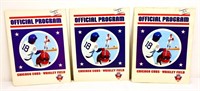 Lot of 3 Chicago Cubs 1976 baseball programs