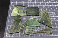 Jade Chunks & Slab Pieces, 11oz