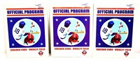 Lot of 3 Chicago Cubs 1976 baseball programs