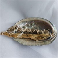 Abalone Shell with White Sage & Sweetgrass