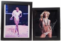 (4) Celebrity Autographed Photographs W/ Coa