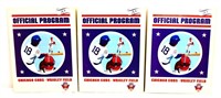 Lot of 3 Chicago Cubs 1976 baseball programs