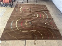 11 FT 1 IN X 9 FT MACHINE MADE MODERN DESIGN RUG